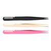 SOESFOUFU 3pcs Eyelash Clamp Tweezers Professional Beauty Tool Comb for Lash Extensions and Eyebrow Tweezers view 1