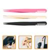 SOESFOUFU 3pcs Eyelash Clamp Tweezers Professional Beauty Tool Comb for Lash Extensions and Eyebrow Tweezers view 4