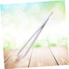 Beatifufu Stainless Steel Eyebrow Tweezers Multi-functional Eyebrow Clip for Removal Lightweight Portable Design for Men and Women Silver view 2