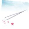 Beatifufu Stainless Steel Eyebrow Tweezers Multi-functional Eyebrow Clip for Removal Lightweight Portable Design for Men and Women Silver view 3
