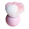 BELLIFFY Cat Paw Design Powder Blush Brush Portable Makeup Applicator for Women Girls Washable Reusable for Daily Professional Use Cute Cosmetic Tool Pink view 1
