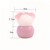 BELLIFFY Cat Paw Design Powder Blush Brush Portable Makeup Applicator for Women Girls Washable Reusable for Daily Professional Use Cute Cosmetic Tool Pink view 2