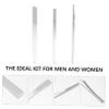 WOONEKY Knife Set 3 Piece Stainless Steel Nail Grooming Kit Foot Nail Care Tools Toenail Corrector view 2