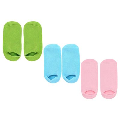 BELLIFFY 3pairs Foot Caring Masks Protective Spa Socks Moisturizing Non-slip Socks Foot Care for Women