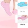 BELLIFFY 3pairs Foot Caring Masks Protective Spa Socks Moisturizing Non-slip Socks Foot Care for Women view 3