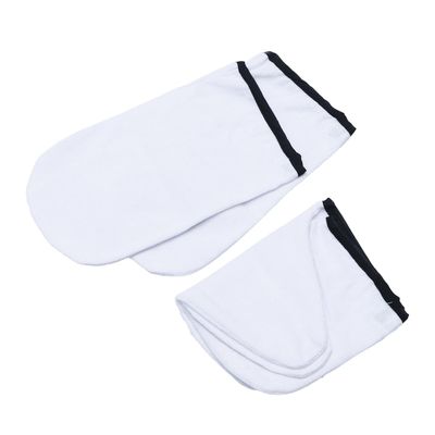 WOONEKY 2pairs Paraffin Wax Gloves and Booties for Cotton Insulated Hand and Feet Covers for Moisturizing Therapy of Washable Mitts and Socks