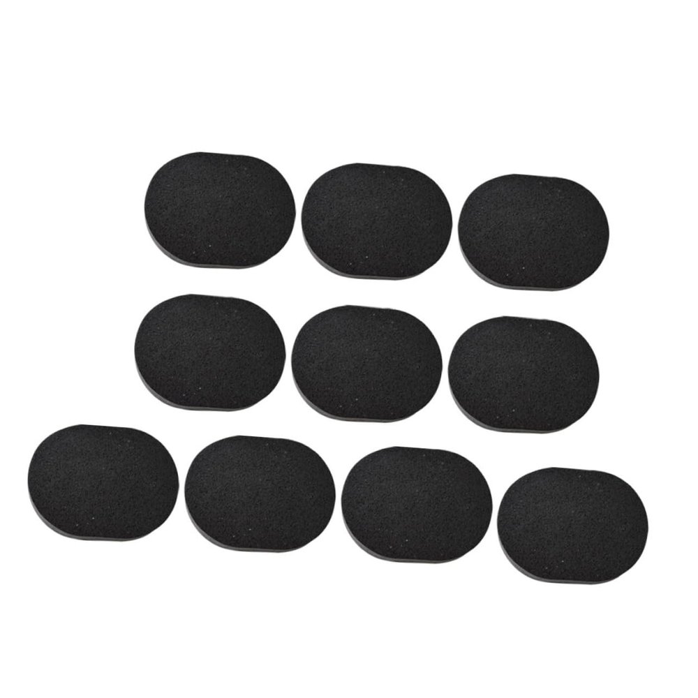 BELLIFFY 10pcs Bamboo Charcoal Facial Cleanser Face Washing for Makeup Removal Exfoliation Face Skin Puff Pad for Mixed Oily Skin