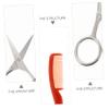 Men Beard Scissors Grooming Kit, Stainless Steel, Precise Trimming view 4