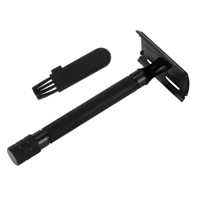 MUSISALY Premium Eco-friendly Reusable Facial Razor Durable Double Safety Shaving Tool for Men and Women Easy Blade Replacement Without Skin Damage