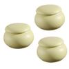 Outanaya 3pcs Travel Makeup Containers Lids Small Lotion Bottles for Toiletries Ceramic Jar Storage Jars view 1
