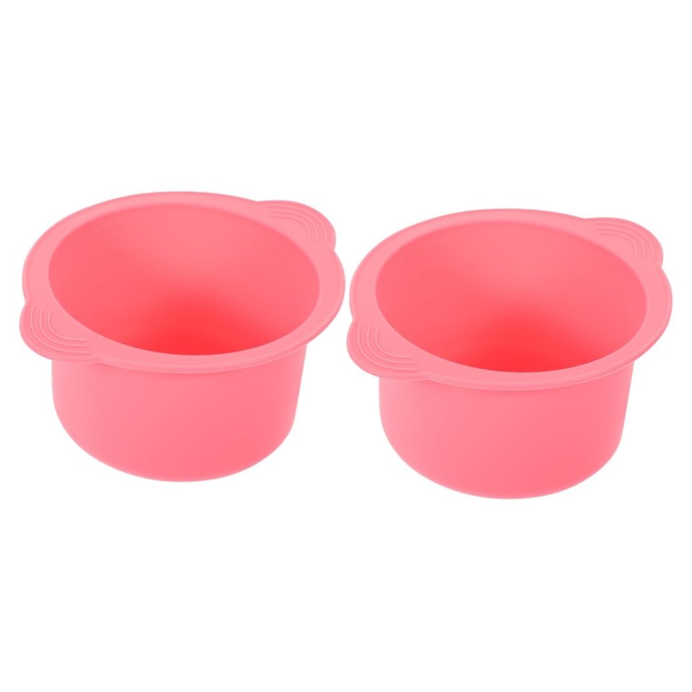 Mikinona 2pcs Silicone Wax Warmer Bowl High-temperature Resistant Liner for Hair Removal Non-stick Waxing Pot for Smooth Skin for Professional Waxing