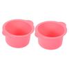 Mikinona 2pcs Silicone Wax Warmer Bowl High-temperature Resistant Liner for Hair Removal Non-stick Waxing Pot for Smooth Skin for Professional Waxing view 1