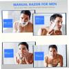 MUSISALY Straight Folding Shaving Razor for Men Manual Beard Shaver Tool Safe and Portable Barber Razor for Close Shaving for Beard Sideburns and Hair Care view 2