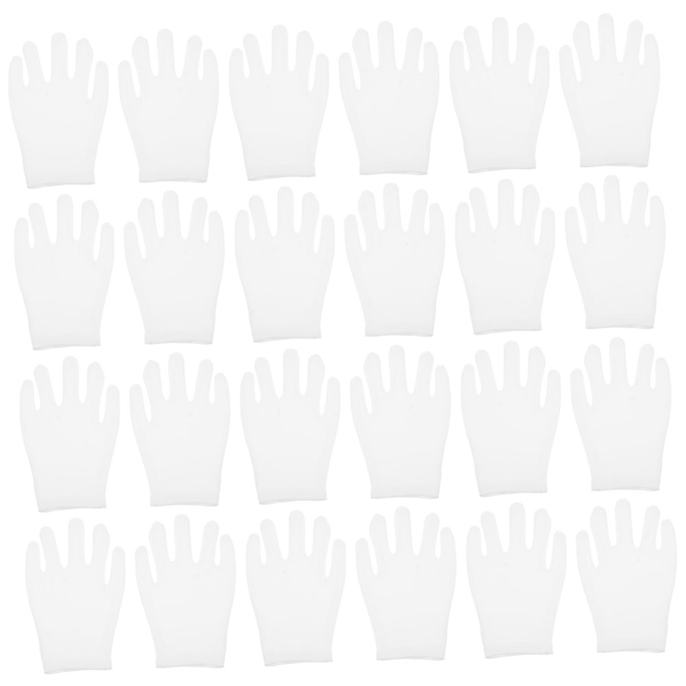 AUTSUPPL 12pairs Cotton Hand Covers Elastic Breathable Glove Liners for Coin Collection Household Use