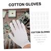 AUTSUPPL 12pairs Cotton Hand Covers Elastic Breathable Glove Liners for Coin Collection Household Use view 2