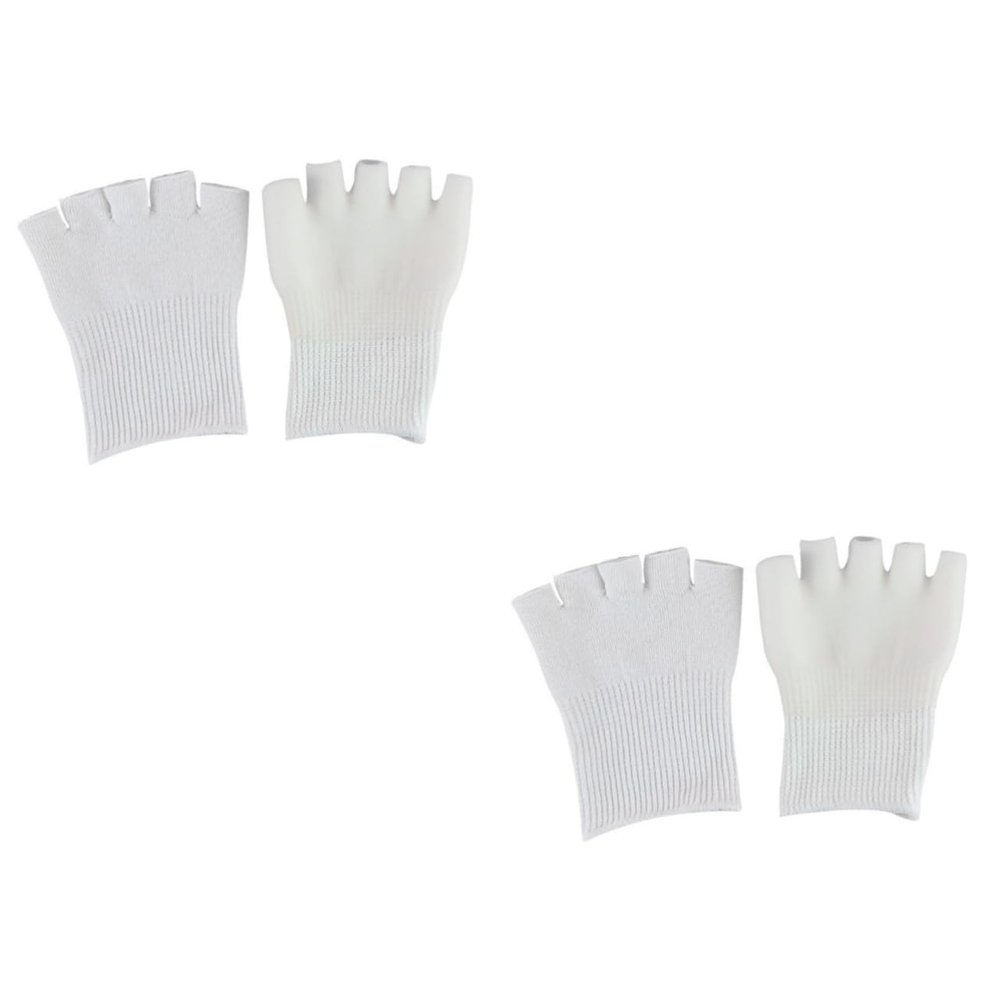Outanaya 2pairs Warm Socks for Women Toe Covers Gel Socks for Foot Care Toe Separating for Girls