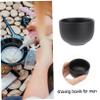 SOESFOUFU Men Shaving Bowl Men's Shaving Cream Stainless Steel Double Layer for Skin Care view 3