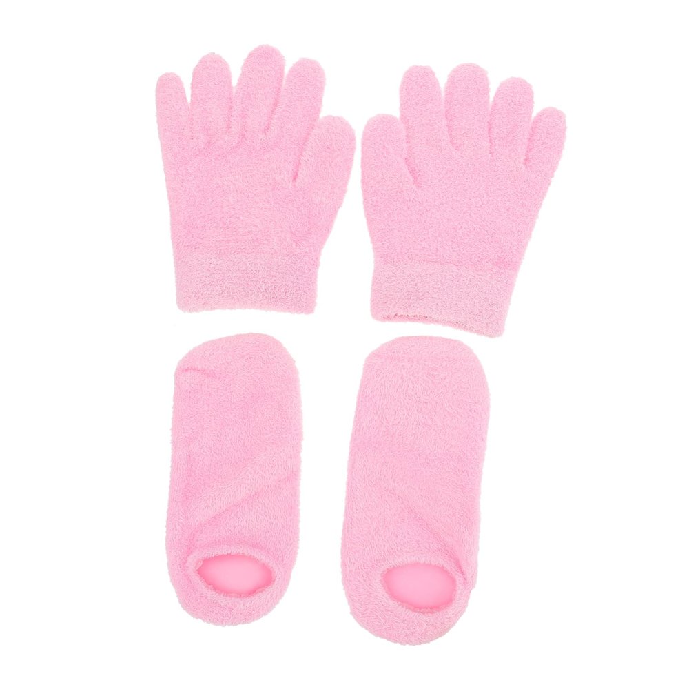 AUTSUPPL 2pairs Glove Foot Cover Spa Moisturizing Gloves Socks Set for Women Men Gel Socks