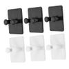 ABOOFAN 6pcs Punch Shaver Hook Hanger Self Adhesive Razor Rack Shower Razor Holder view 1