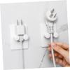 ABOOFAN 6pcs Punch Shaver Hook Hanger Self Adhesive Razor Rack Shower Razor Holder view 3