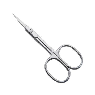 WOONEKY Stainless Steel Beauty Scissors for Eyebrow and Eyelash Grooming Precision Tip Design for Trimming Nose Hair and Facial Hair Comfortable Grip Travel-friendly Grooming Kit