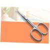 WOONEKY Stainless Steel Beauty Scissors for Eyebrow and Eyelash Grooming Precision Tip Design for Trimming Nose Hair and Facial Hair Comfortable Grip Travel-friendly Grooming Kit view 2
