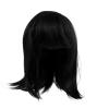 Healeved Black Short Bob Wig for Women Heat Resistant Synthetic Hair Wig Bangs for Cosplay and Daily Wear Short Straight Bob Style view 1