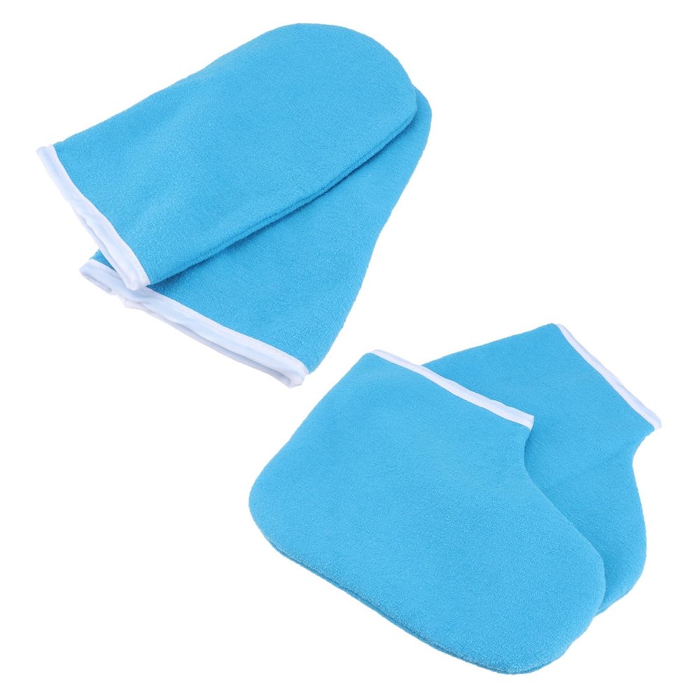 IWOWHERO 1set Paraffin Therapy Wax Bath Set for Hands Feet Includes of Moisturizing Gloves Foot Covers for Spa and Home Use