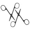 WOONEKY 2pcs Stainless Steel Hair Cutting Scissors Small Scissors for Face Eyebrow Beard Trimming Nose Hair Removal view 1