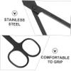 WOONEKY 2pcs Stainless Steel Hair Cutting Scissors Small Scissors for Face Eyebrow Beard Trimming Nose Hair Removal view 4