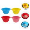 HONMEET 4pcs Foldable Silicone Wax Melting Pot Practical Wax Melting Container for Salons and Diy Waxing Non-stick Easy to Clean Red Yellow Blue and Pink view 4