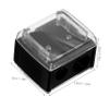 Mikinona 2 Hole Mini Pencil Sharpener for Brow Eye Pencil Portable Eyebrow Ruler Easy to Carry view 2