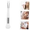 AUTSUPPL Facial Powder Makeup Brush Dual- Shaped Contour Applicator for Blush and Highlighter Soft Bristles for Even Application Portable Beauty Tool for Professional and Amateur Use view 2