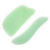 BCOATH 2pcs Jade Roller Massage Board Gua Sha Tool for Face Facial Scraper Massager Portable Facial Roller for Women view 1
