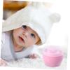 AUTSUPPL 2sets Portable Plush Powder Puff for Ultra-gentle Body Powder Applicator Travel-friendly Talcum Puff for Boy Girl Pink view 4