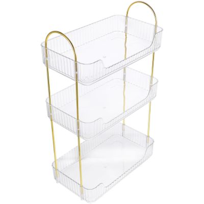 ABOOFAN Tiered Bathroom Organizer Countertop Storage Rack for Dresser Perfume Kitchen Spices Multi-Purpose Bathroom Sink Organizer Strong Bearing Capacity for Home Use