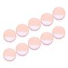 AUTSUPPL 10pcs Fluffy Rounded Makeup Sponges for Face Application Soft Powder Puff for Loose Powder Skin-friendly Beauty Tools for Girls Pink view 1