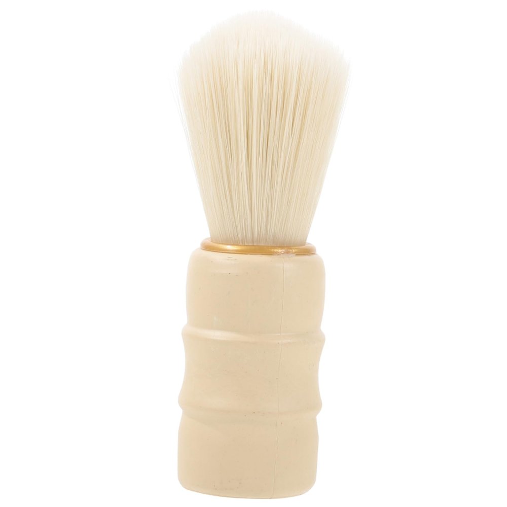 WOONEKY Beard Brush and Shaving Brush Soft Bristles for Gentle Facial Cleansing and Grooming Multipurpose Neck Duster for Men Beard Care Handle Random Colors