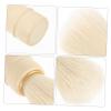 WOONEKY Beard Brush and Shaving Brush Soft Bristles for Gentle Facial Cleansing and Grooming Multipurpose Neck Duster for Men Beard Care Handle Random Colors view 4