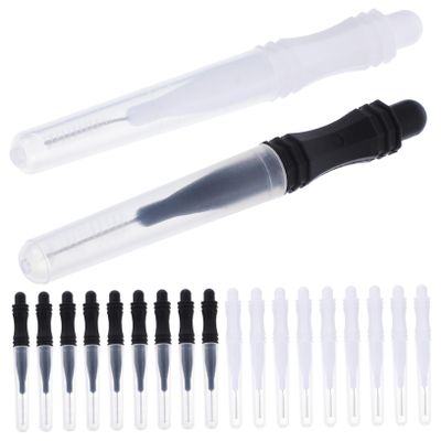 Gogogmee 60pcs Eyebrow Brush with Caps Lightweight Brow Tool for Lamination and Portable Eyebrow Brush for Eyelash Extensions and Makeup Applications