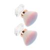 AUTSUPPL 2pcs Ergonomic Handle Soft Bristles Mushroom Head Makeup Brush for Fingernail Cleaning Powder Application view 1