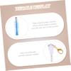 FOYTOKI 4pcs Lash Wand Keychain Brush Set Acrylic Eyelash Brush for Mascara Makeup Tool Portable Eyelash Tube view 4