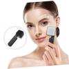 AUTSUPPL Silicone Face Scrubber Brush Dual-Sided Design Gentle Exfoliating Facial Cleansing Tool for Skin Types for Deep Cleansing and Massage Handheld and Soft Bristles Black view 3