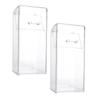 AUTSUPPL 2pcs Transparent Storage Box for Stationery Makeup and Desktop Organization Capacity Pen Holder Lid for Home and Office Use view 1