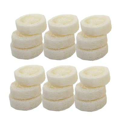 AUTSUPPL 20pcs Natural Loofah Sponges Exfoliating Bath Body Brush Soap Holder Pad