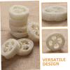 AUTSUPPL 20pcs Natural Loofah Sponges Exfoliating Bath Body Brush Soap Holder Pad view 4