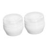 AUTSUPPL 2sets Portable Plush Powder Puff for Talcum and Gentle Applicator for Newborns for After-bath Use and Days White view 1