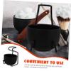 Gogogmee 1set Stainless Steel Shaving Brush Stand and Shaving Bowl Holder for Easy Storage and Quick Drying Essential for Men view 4