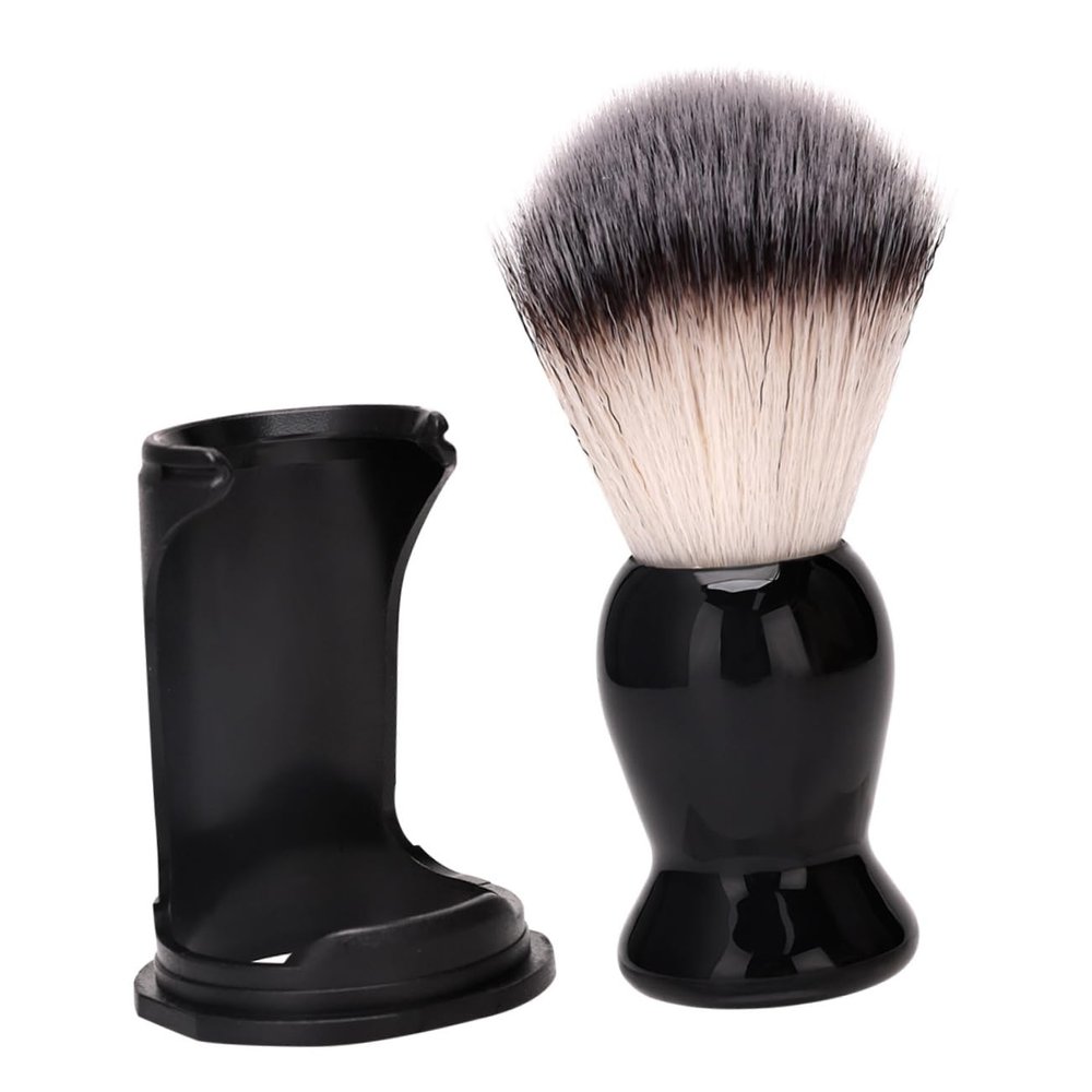 Outanaya 1set Beard Brush Stand for Men Grooming Tool Soft Bristles for Comfortable Shaving Beard Care Accessory for Daily Grooming Routine