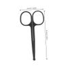 SOESFOUFU 2pcs Rounded Head Scissors Stainless Steel Eyebrow Mustache Nose Hair Trimming Scissors for Men and Women Safe Design for Facial Hair Grooming view 2